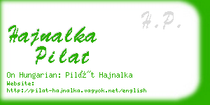 hajnalka pilat business card